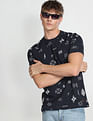 Flying Machine Graphic Print Cotton T-Shirt