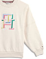 Tommy Hilfiger Kids Girls Raglan Sleeve Monogram Sweatshirt