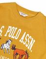 U.S. Polo Assn. Kids Boys Printed Cotton Sweater