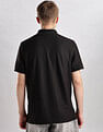 Calvin Klein Jeans Mens Black Logo Polo Shirts