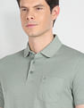 Arrow Geometric Print Cotton Polo Shirt