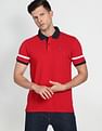 Arrow Sports Contrast Collar Polo Shirt