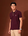 U.S. Polo Assn. Solid Slim Fit Varsity Polo Shirt