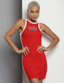 Tommy Hilfiger Halter Neck Archive Games Bodycon Dress