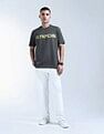 Flying Machine Graphic Pure Cotton T-Shirt