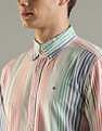 Tommy Hilfiger Striped Regular Fit Cotton Shirt