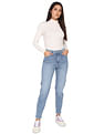 Calvin Klein Women Blue Mid Rise Mom Fit Jeans