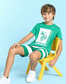 U.S. Polo Assn. Kids Boys Graphic Printed Regular Fit T-Shirt