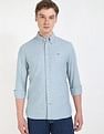 Tommy Hilfiger Solid Regular-Fit Cotton Shirt