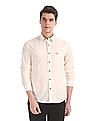 U.S. Polo Assn. Denim Co. White Slim Fit Spread Collar Shirt