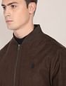 U.S. Polo Assn. Panelled Solid Bomber Jacket
