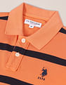 U.S. Polo Assn. Striped Pique Polo Shirt