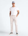 Flying Machine Cotton Solid Trousers