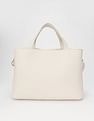 Tommy Hilfiger Solid Beige Cotton Handbags