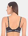 Calvin Klein Underwear Women Black Cotton Solid Adjustable Straps Bra