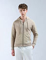 Flying Machine Solid Regular Fit Hooded Sweatshirt