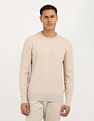 Calvin Klein Jeans Basket Weave Cotton Textured Sweater
