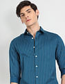 Flying Machine Vertical Stripe Slim Fit Shirt