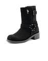 U.S. Polo Assn. Women Sabrina  Leather Engineer Boots