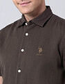 U.S. Polo Assn. Denim Co. Solid Regular Fit Poplin Shirt