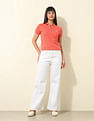 U.S. Polo Assn. Women Regular Fit Solid Polo Shirt