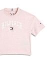 Tommy Hilfiger Kids Girls Logo Relaxed-Fit Cotton T-Shirt
