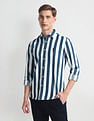 U.S. Polo Assn. Denim Co. Vertical Stripe Slim Fit Shirt