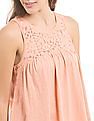 Aeropostale Lace Yoke Tank Top
