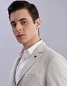 Tommy Hilfiger Self-Design Regular-Fit Polyester Single Breasted Blazer