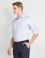 Arrow Cutaway Collar Tartan Check Shirt