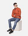 U.S. Polo Assn. Men Orange Zip Up Quilted Jacket