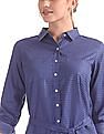 U.S. Polo Assn. Women Viscose Geometric Print Shirt Dress