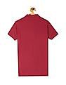 U.S. Polo Assn. Kids Pink Boys Solid Cotton Pique Polo Shirt