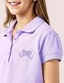 U.S. Polo Assn. Kids Girls Solid Polo Shirt
