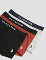 USPA Innerwear Anti Microbial Solid OET13 Trunks - Pack Of 3