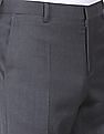 Tommy Hilfiger Men Grey Slim Fit Solid Casual Trousers