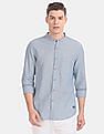 Flying Machine Vertical Stripe Cotton Linen Shirt
