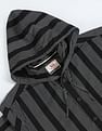 Flying Machine Hooded Vertical Stripe Shirt