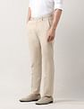 Arrow Mid Rise Dobby Autoflex Trousers