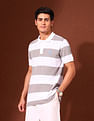 U.S. Polo Assn. Horizontal Striped Working Holiday Polo Shirt