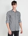 Flying Machine Spread Collar Denim Shirt