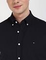 Tommy Hilfiger Solid Regular-Fit Cotton Shirt