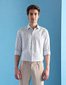 Arrow Vertical Striped Manhattan Slim Fit Velocity Shirt