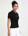 Tommy Hilfiger Solid Slim-Fit Lyocell Polo T-Shirt
