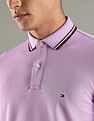 Tommy Hilfiger Solid Regular Fit Cotton Polo T-Shirt