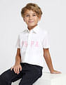 U.S. Polo Assn. Kids Boys Vertical Striped Regular Fit Shirt