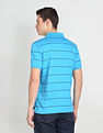 Arrow Sports Horizontal Stripe Cotton Polo Shirt