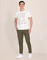 U.S. Polo Assn. Austin Trim Fit Solid Casual Trousers