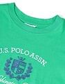 U.S. Polo Assn. Women Boxy Fit Brand Printed T-Shirt