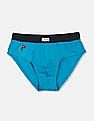 USPA Innerwear Boys Solid Cotton Spandex IKBA Briefs - Pack Of 3